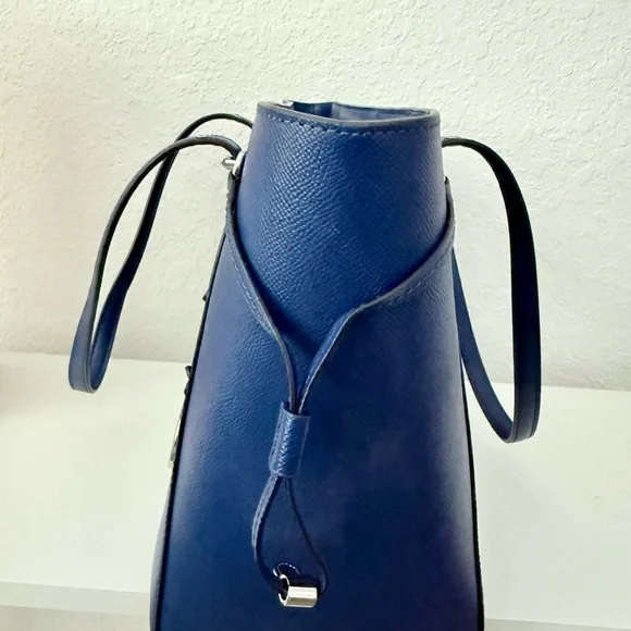 💙Michael Kors Leather Large Jet Set Tote Royal Blue with dust bag - Picture 4 of 14